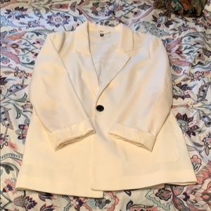 Cream/white blazer